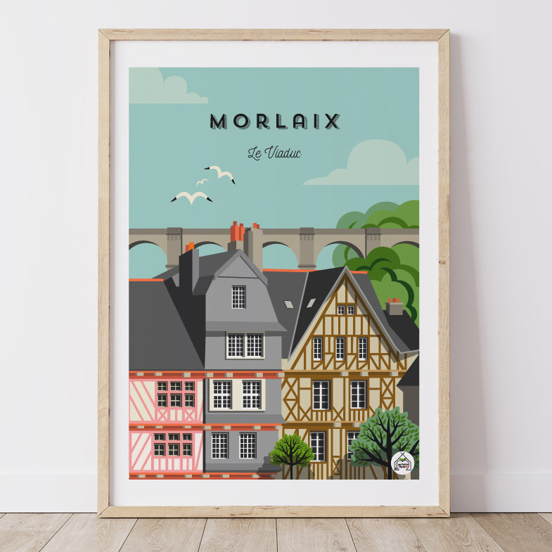 Affiche MORLAIX - Le Viaduc