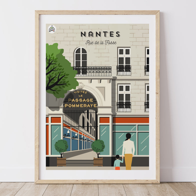 Affiche NANTES - Rue de la Fosse