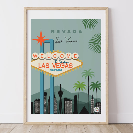 Affiche NEVADA - Las Vegas