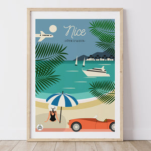 Affiche NICE - Côte d'Azur