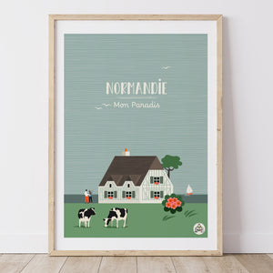 Affiche NORMANDIE - Mon Paradis