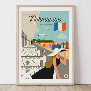 Affiche NORMANDIE - Les Planches