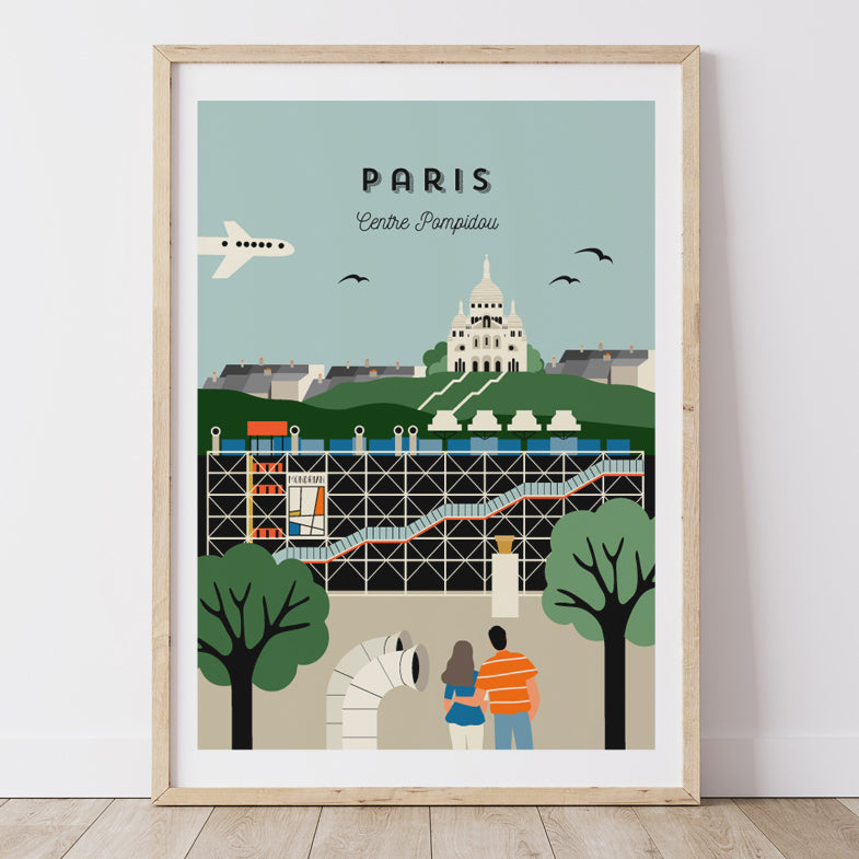 Affiche PARIS - Centre Pompidou