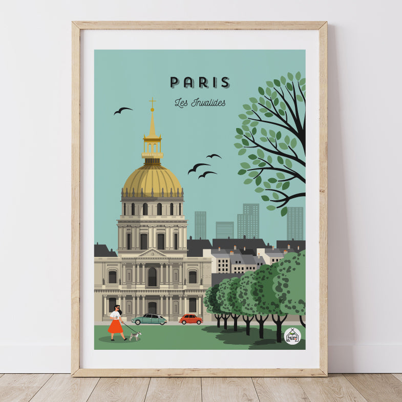 Affiche PARIS - Les Invalides