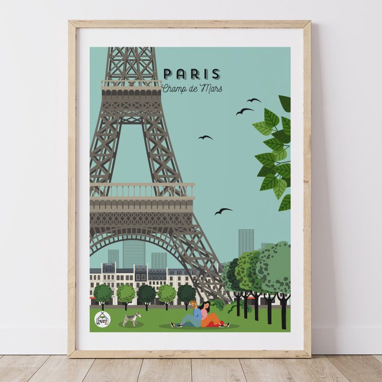 Affiche PARIS - Champs de Mars