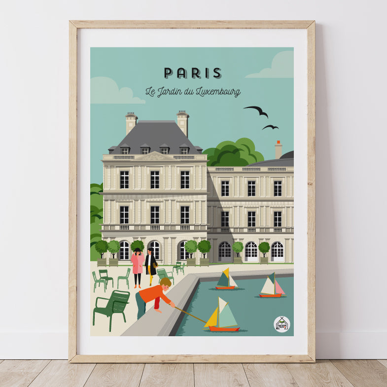 Affiche PARIS - Le Jardin du Luxembourg