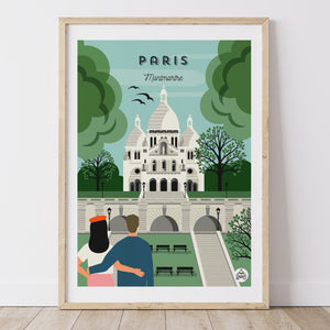 Affiche PARIS - Montmartre
