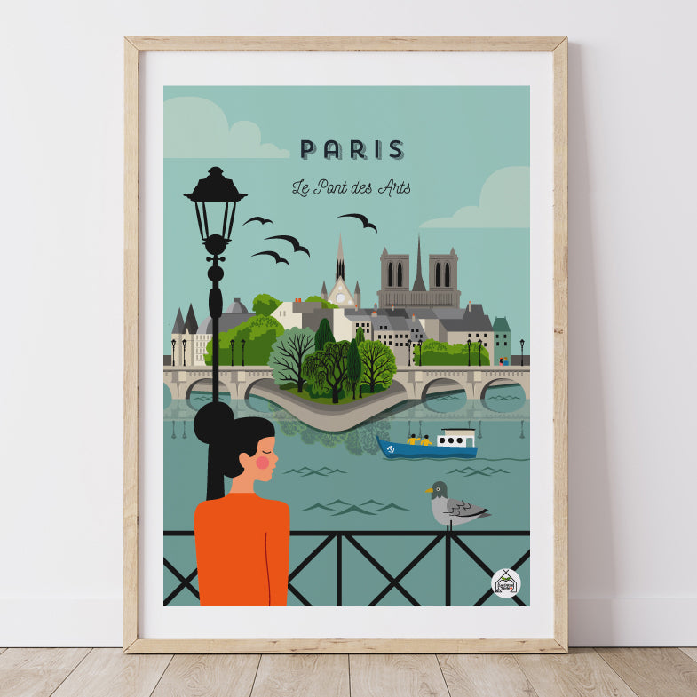 Affiche PARIS - Le Pont des Arts