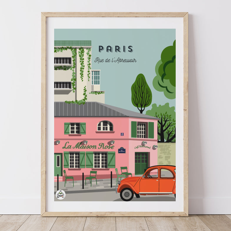 Affiche PARIS - Rue de l'Abreuvoir