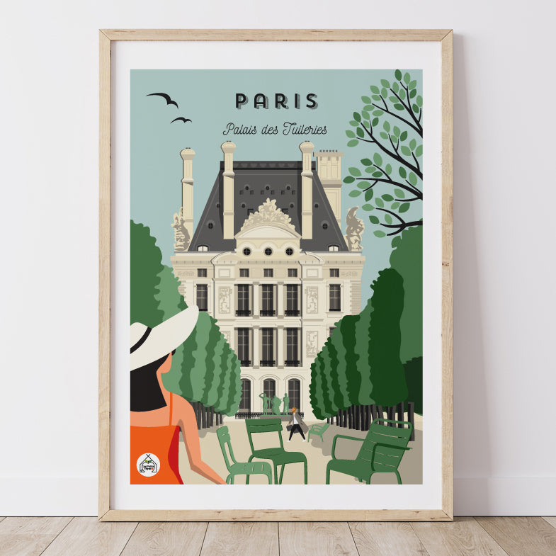 Affiche PARIS - Palais des Tuileries