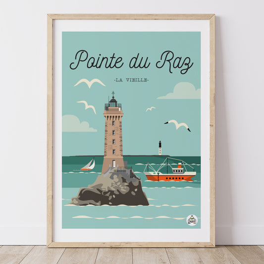 Affiche BRETAGNE - Pointe du Raz