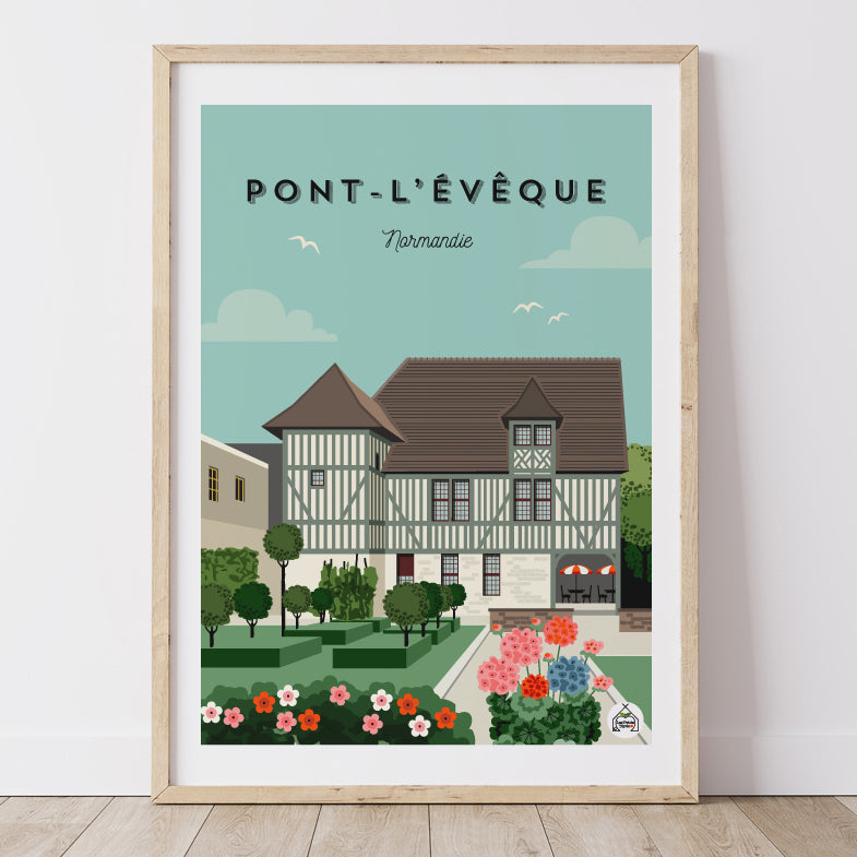 Affiche PONT-L'ÊVEQUE - Normandie