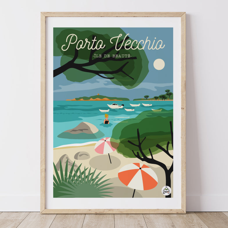 Affiche CORSE - PORTO VECCHIO