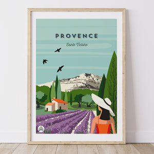 Affiche PROVENCE - Sainte Victoire