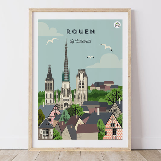 Affiche ROUEN - La Cathédrale