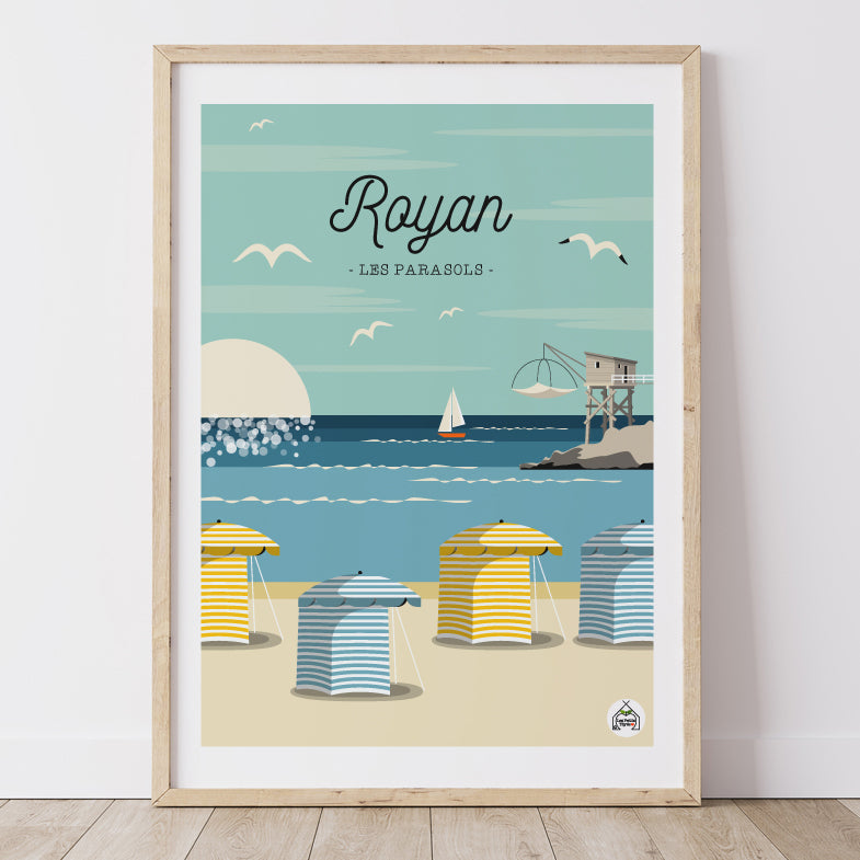 Affiche ROYAN - Les Parasols