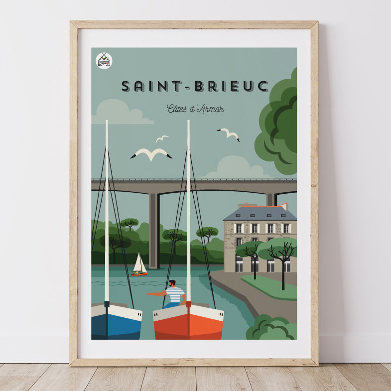 Affiche SAINT BRIEUC - Côte d'Armor