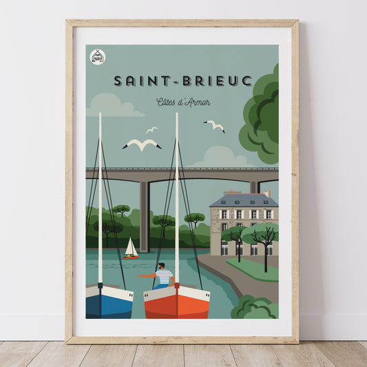 Affiche SAINT BRIEUC - Côte d'Armor