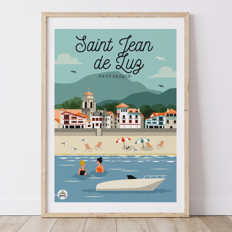 Affiche SAINT JEAN DE LUZ - Pays Basque