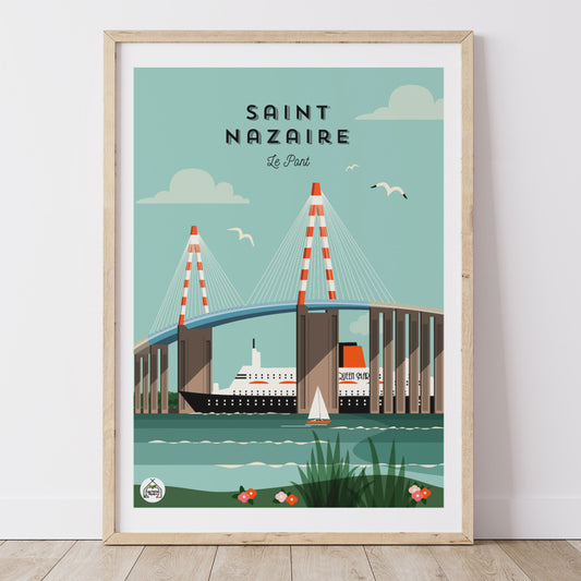 Affiche SAINT-NAZAIRE - Le Pont