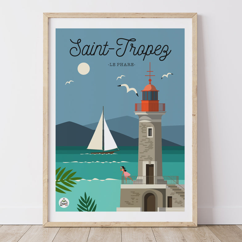 Affiche SAINT-TROPEZ - Le Phare