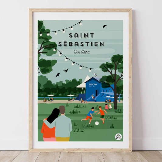 Affiche SAINT-SEBASTIEN-SUR-LOIRE - La Station Nuage