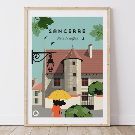 Affiche SANCERRE - Place du Beffroi
