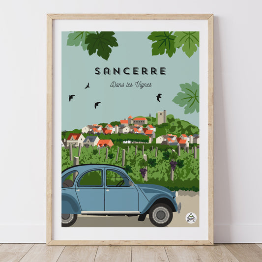 Affiche SANCERRE - Dans Les Vignes