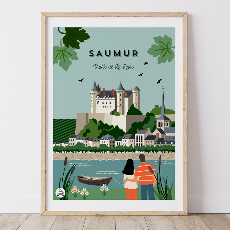 Affiche SAUMUR - Vallée de la Loire