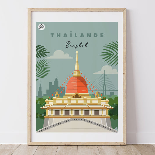 Affiche THAÏLANDE - Bangkok
