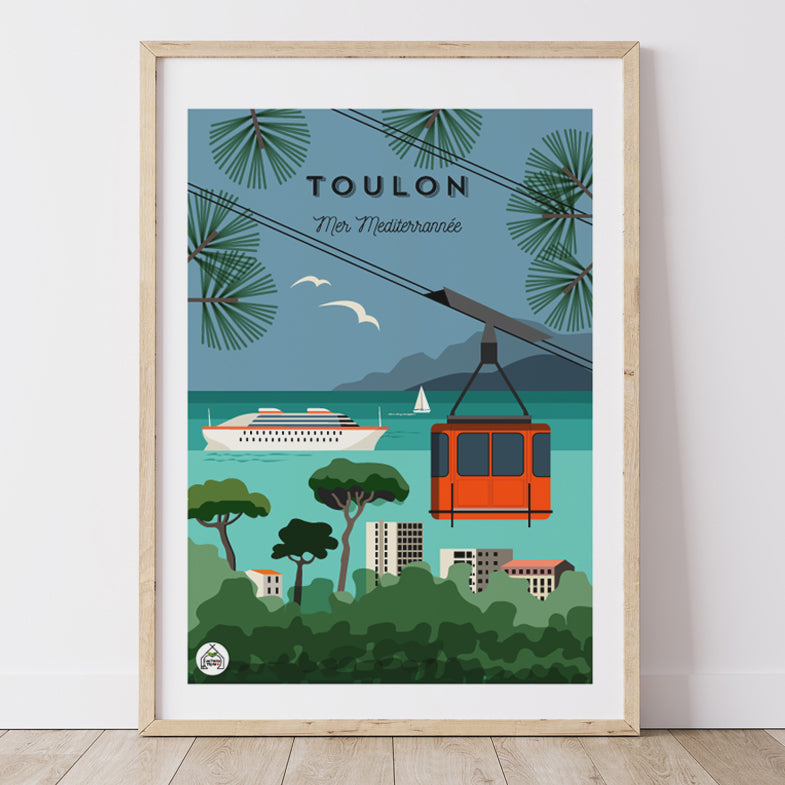 Affiche TOULON - Mer Méditerrané