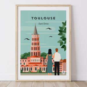 Affiche TOULOUSE - Saint-Sernin