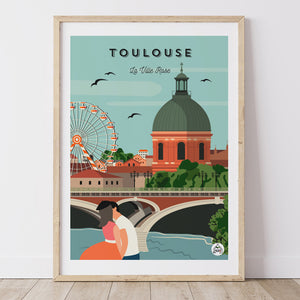 Affiche TOULOUSE - La Ville Rose