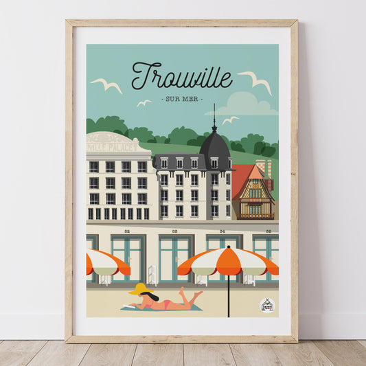 Affiche TROUVILLE SUR MER