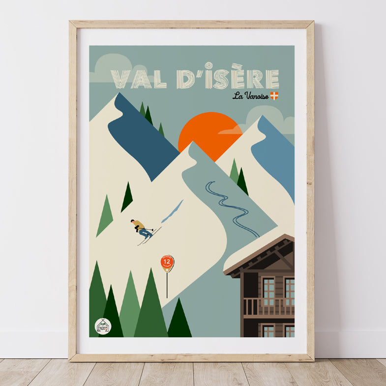 Affiche VAL D'ISERE - Savoie