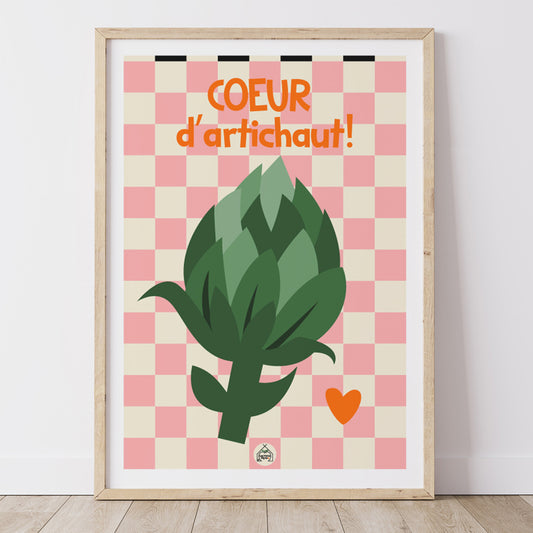 AFFICHE CUISINE - Coeur d'Artichaut!