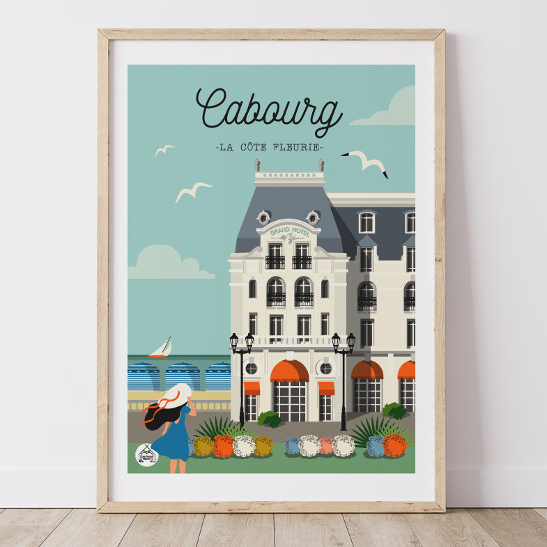 Affiche CABOURG - Côte Fleurie