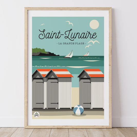 Affiche SAINT-LUNAIRE - La Grande Plage