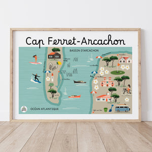 Affiche CAP-FERRET - ARCACHON