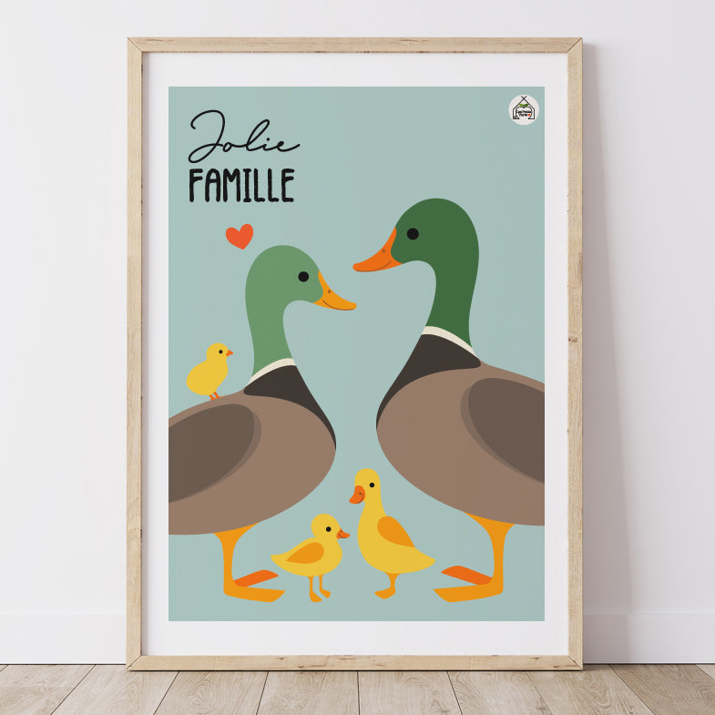 Affiche JOLIE FAMILLE - Les canards