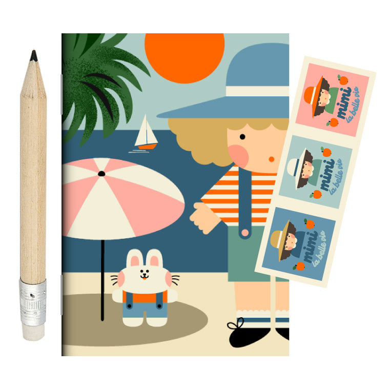 Mini papeterie Mimi à la plage!