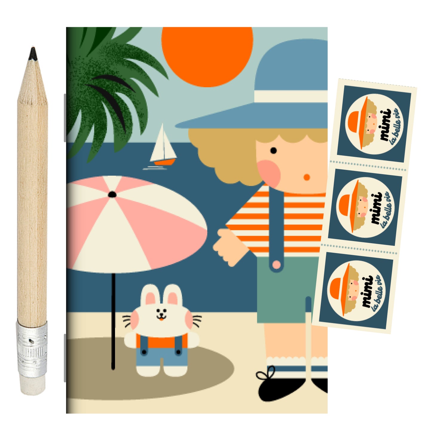 Mini papeterie Mimi à la plage!