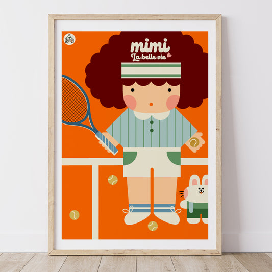 Affiche Mimi fait du tennis!
