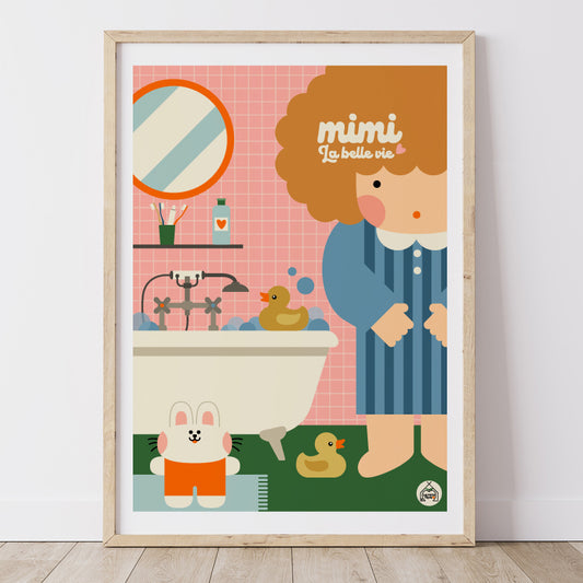 Affiche Mimi fait sa toilette!