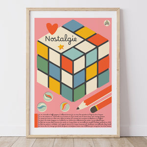 Affiche NOSTALGIE Souvenirs 80's