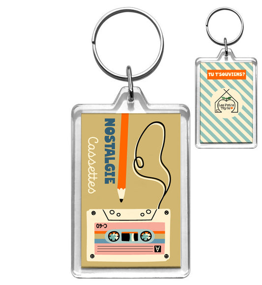 Porte-Clé NOSTALGIE Cassette Audio