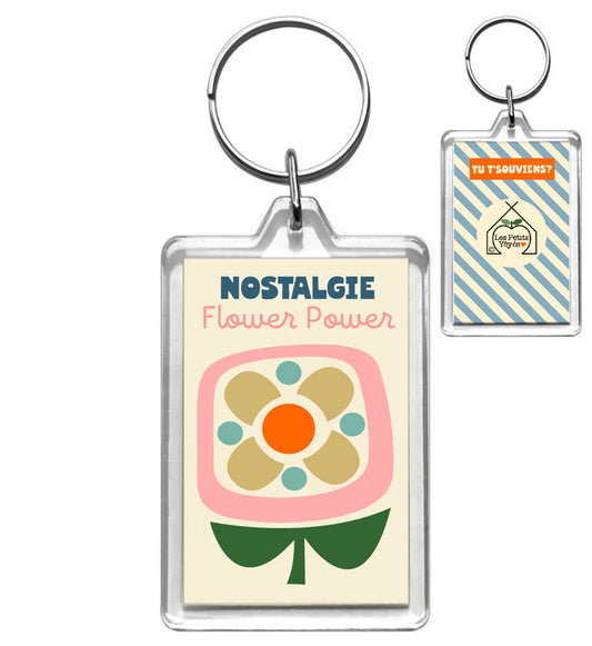 Porte-Clé NOSTALGIE Flower Power