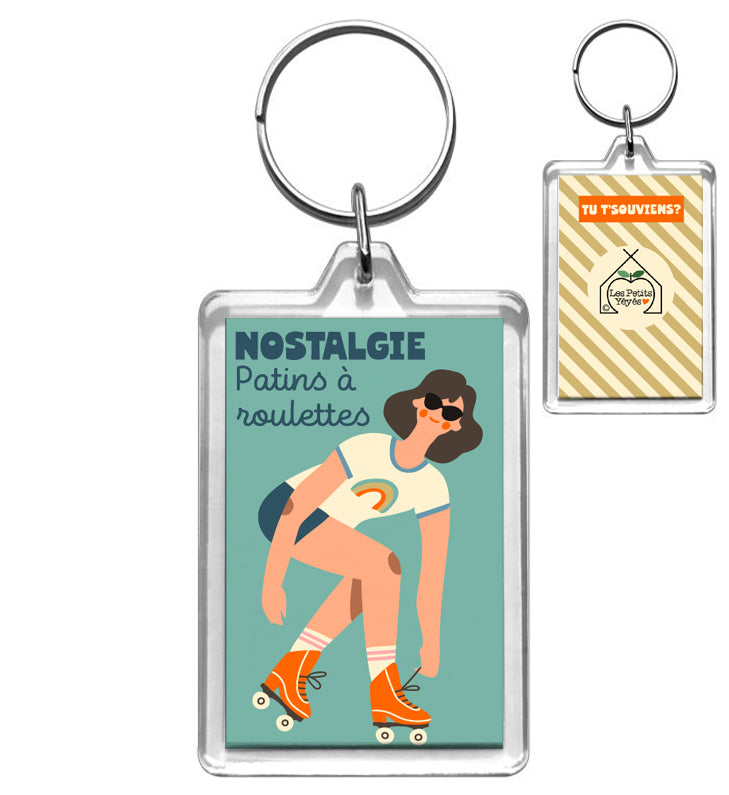 Porte-Clé NOSTALGIE Patins à Roulettes