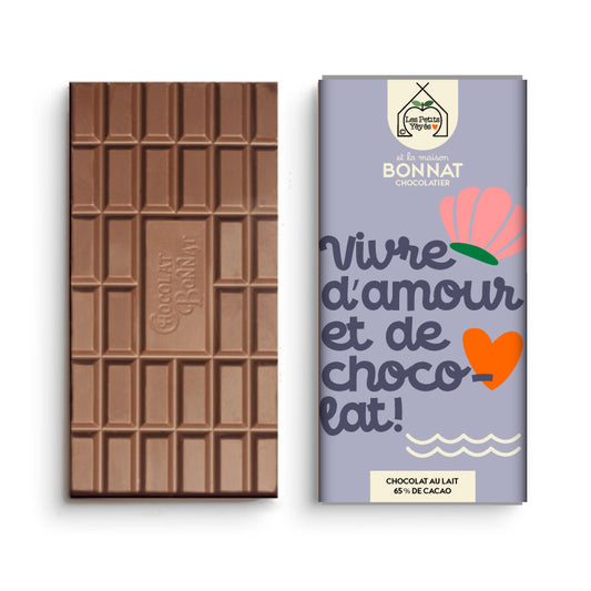 Tablette de Chocolat - Vivre d'Amour et de Chocolat!