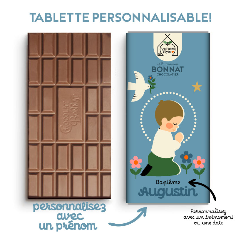 Tablette de Chocolat personnalisable  - AUGUSTIN